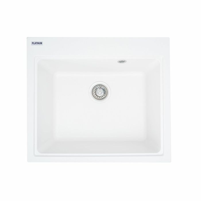 Мойка гранитная Platinum 5852 VESTA матовая Белая