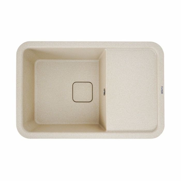 Гранитная мойка для кухни Platinum 7850 CUBE матовая Сафари, R