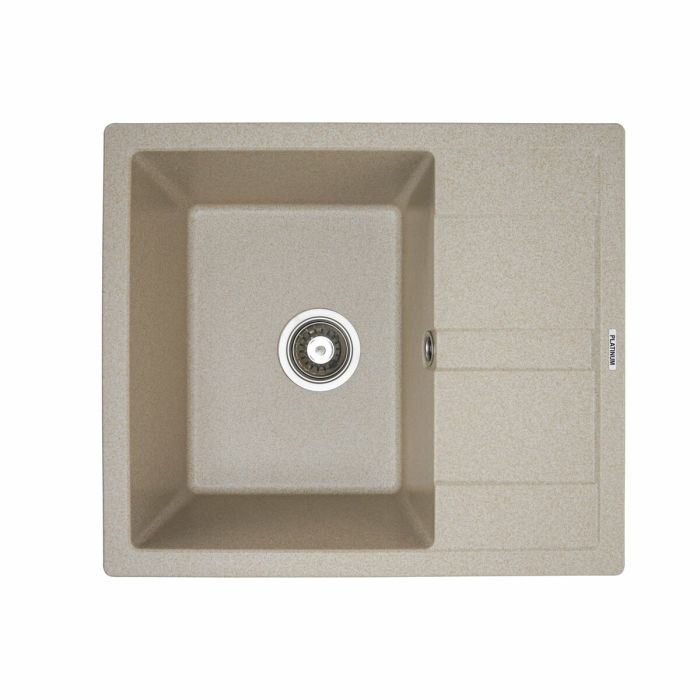Гранитная мойка для кухни Platinum 5851 ARIA матовая Сафари, R