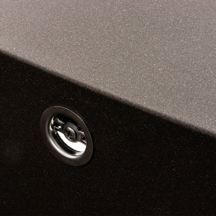 Гранитная мойка для кухни Platinum 7850 CUBE матовая Темная скала, R