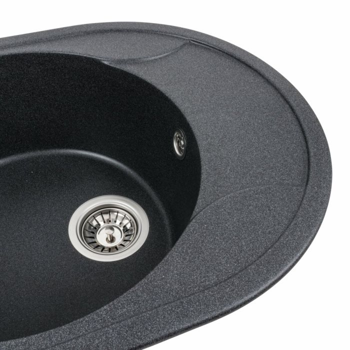 Гранітна мийка для кухні VALESO 5847 ONYX матовий Карбон