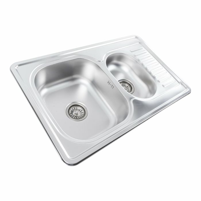 Кухонная мойка из нержавеющей стали Platinum ДЕКОР 7850D (0,8/180 мм), L