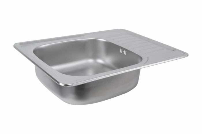 Кухонная мойка из нержавеющей стали Platinum 6550 САТИН (0,8/180 мм)