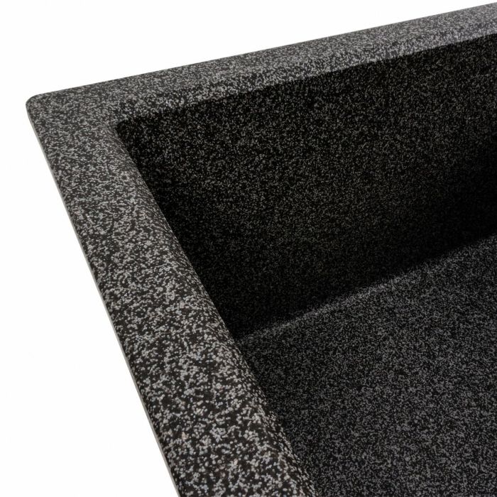 Гранитная мойка для кухни VALESO 7843 SOLID матовый Графит