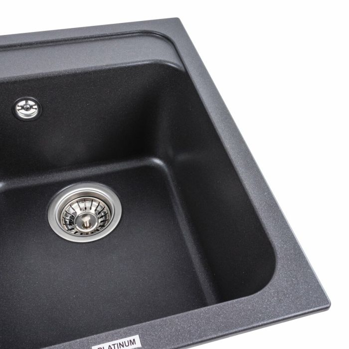 Гранитная мойка для кухни Platinum 4050 KORRADO матовый Морион