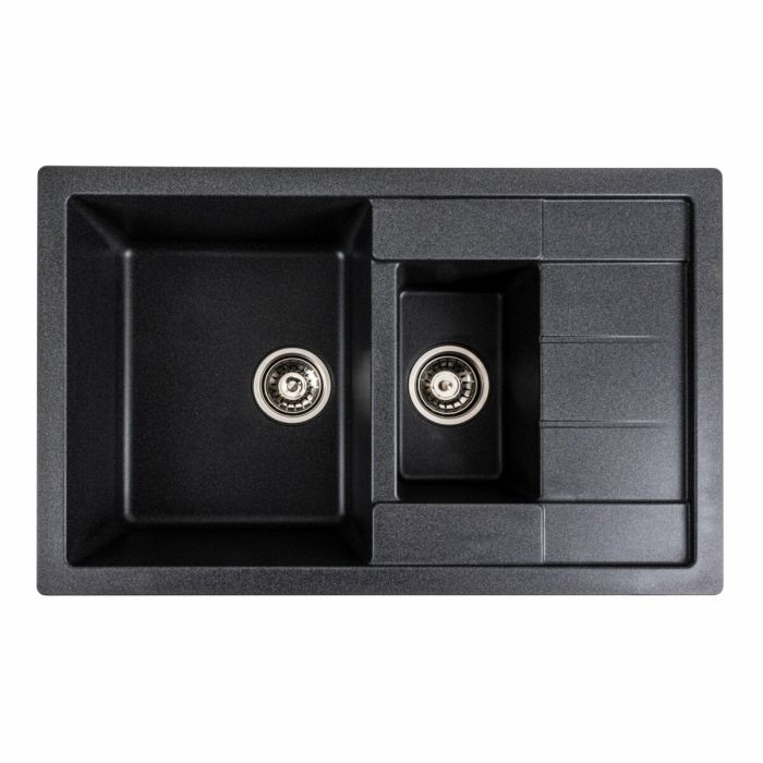 Гранитная мойка для кухни Platinum 7850W TOSKANA матовый Карбон, L