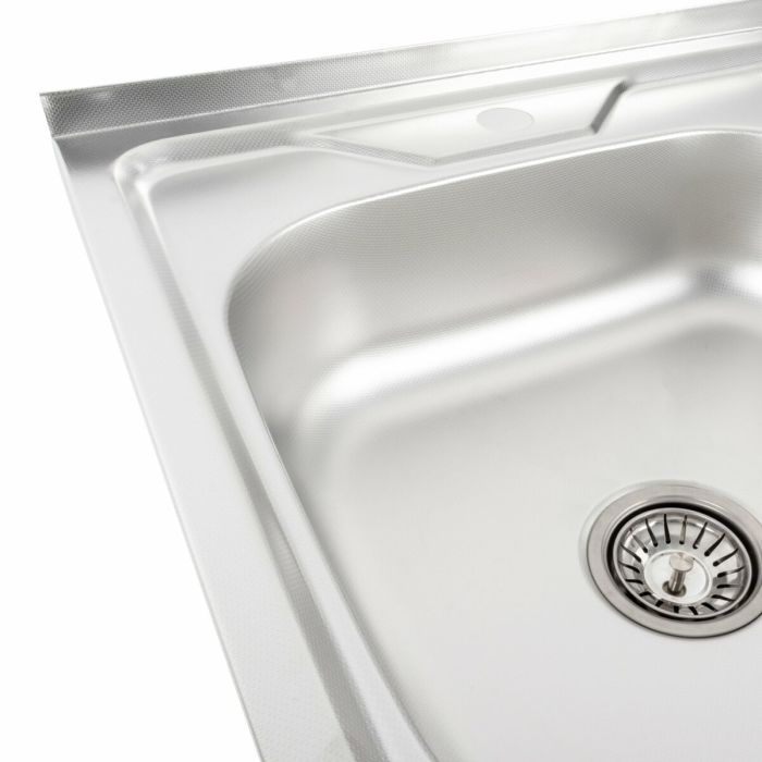 Кухонная мойка из нержавеющей стали Platinum ДЕКОР 6060 L (0,7/160 мм)