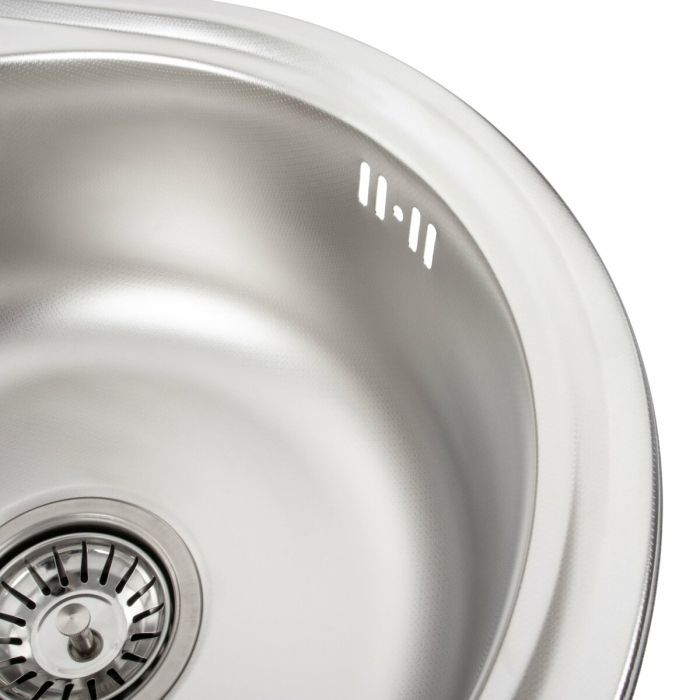 Кухонна мийка з нержавіючої сталі Platinum ДЕКОР 4539 (0,6/170 мм), R