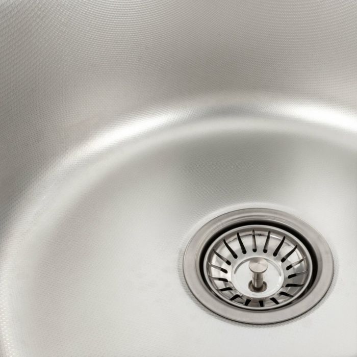 Кухонна мийка з нержавіючої сталі Platinum ДЕКОР 5844 (0,8/180 мм), R