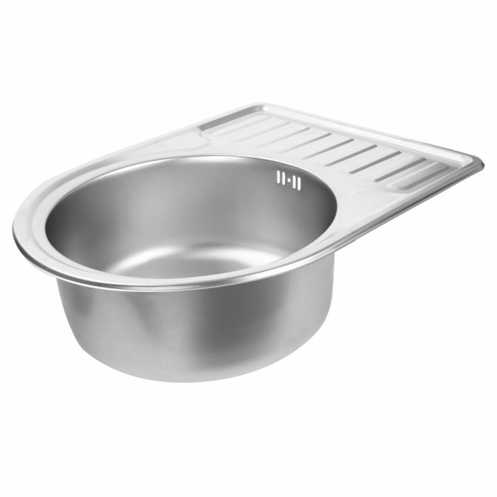 Кухонная мойка из нержавеющей стали Platinum САТИН 5844 0,8/180 мм)