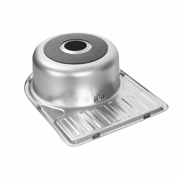 Кухонная мойка из нержавеющей стали Platinum САТИН 5844 0,8/180 мм), R