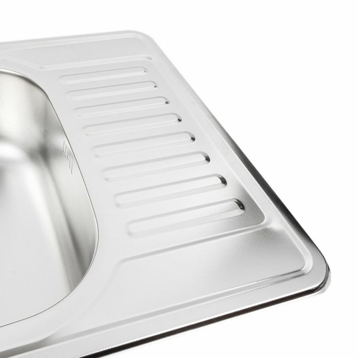 Кухонная мойка из нержавеющей стали Platinum ДЕКОР 6550 (0,8/180 мм)