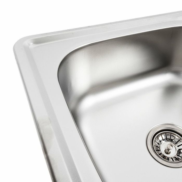 Кухонна мийка з нержавіючої сталі Platinum ДЕКОР 6550 (0,8/180 мм), R