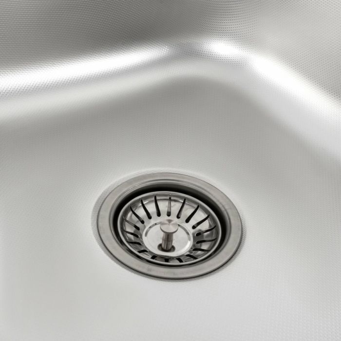 Кухонна мийка з нержавіючої сталі Platinum ДЕКОР 7850 (0,8/180 мм), R