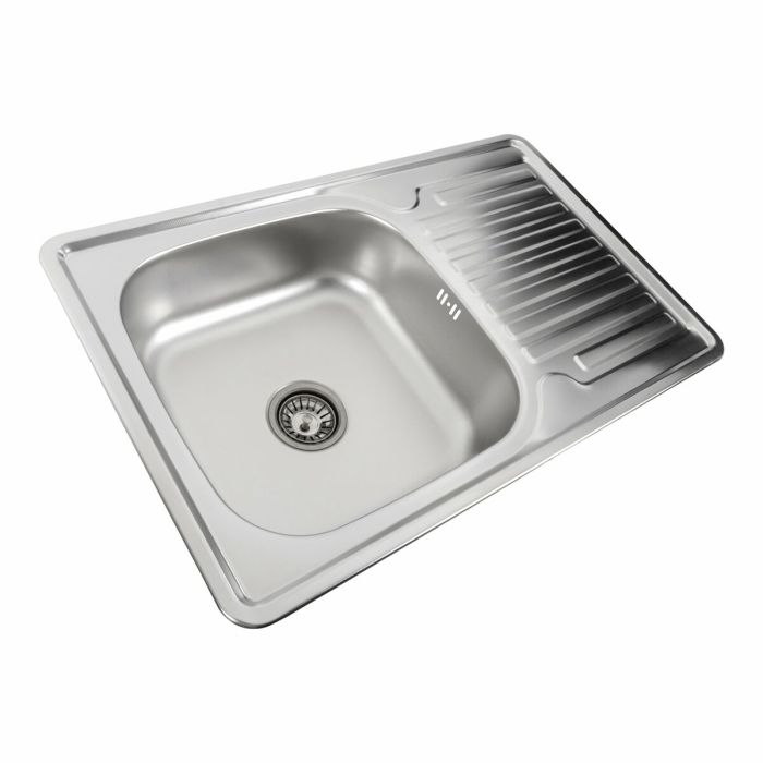 Кухонна мийка з нержавіючої сталі Platinum ДЕКОР 7850 (0,8/180 мм), R