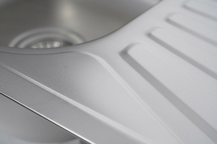 Кухонна мийка із нержавіючої сталі прямокутна Platinum САТИН 7848 (0,8/180 мм)