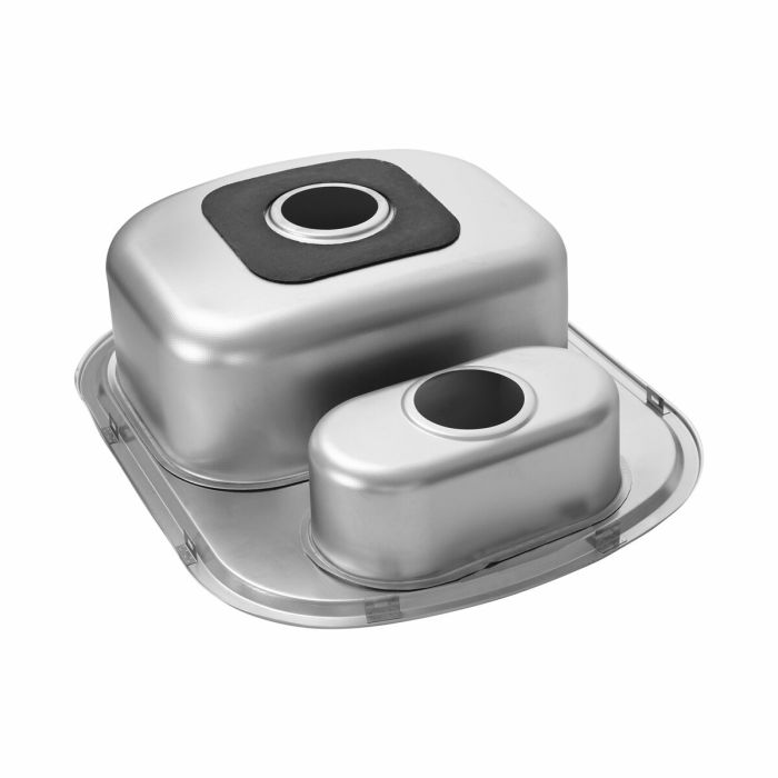 Кухонная мойка из нержавеющей стали Platinum ДЕКОР 6049D (0,8/180 мм), R