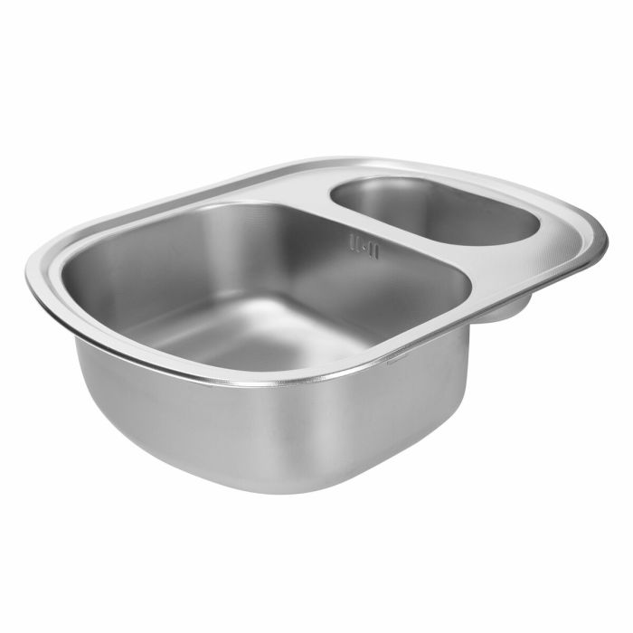 Кухонная мойка из нержавеющей стали Platinum ДЕКОР 6049D (0,8/180 мм), R
