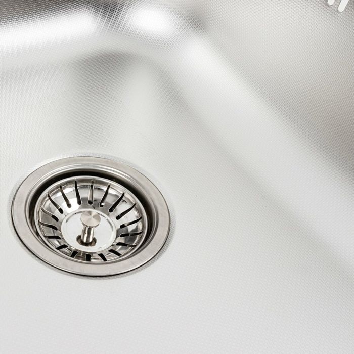 Кухонна мийка з нержавіючої сталі Platinum 5848 ДЕКОР (0,6/170 мм), L