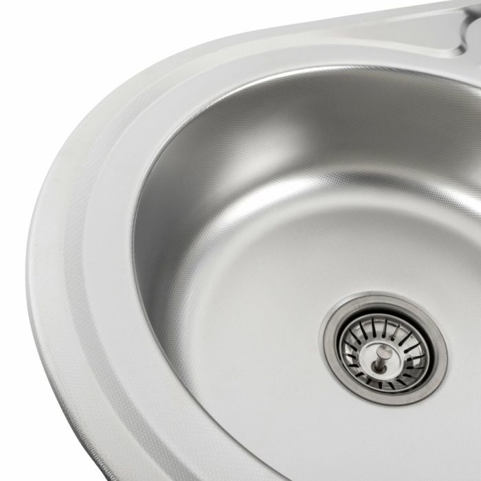 Кухонна мийка з нержавіючої сталі Platinum ДЕКОР 7750 (0,6/170 мм), R
