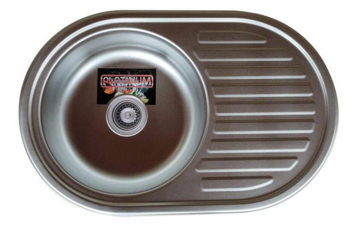 Кухонна мийка з нержавіючої сталі Platinum 7750 ПОЛІРУВАННЯ (0,6/170 мм)