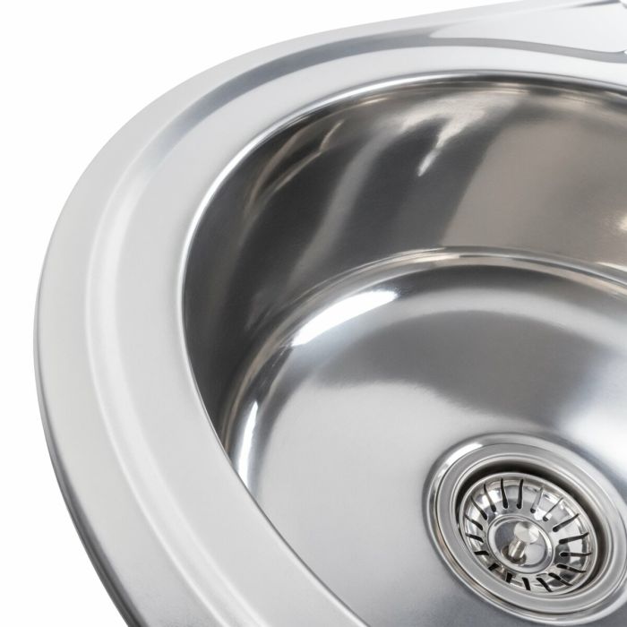 Кухонна мийка з нержавіючої сталі Platinum 7750 ПОЛІРУВАННЯ (0,8/180 мм), L