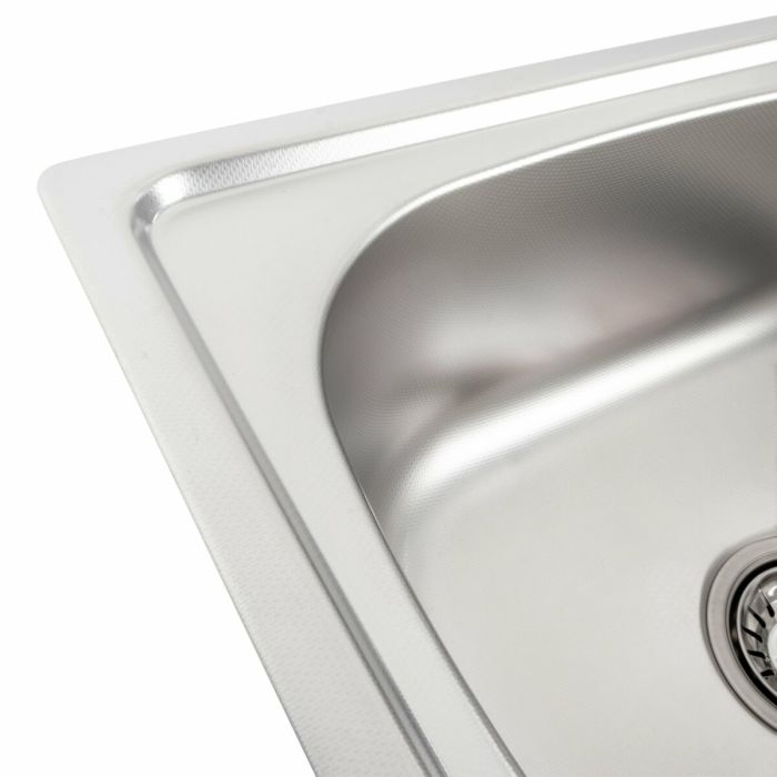 Кухонна мийка з нержавіючої сталі Platinum ДЕКОР 6642 (0,8/180 мм), L