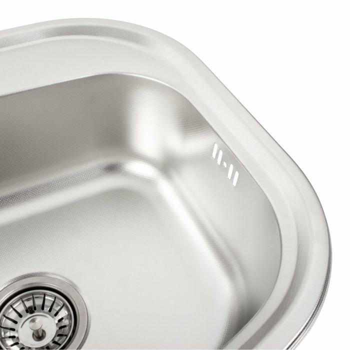 Кухонная мойка из нержавеющей стали Platinum ДЕКОР 4947 (0,8/180 мм)