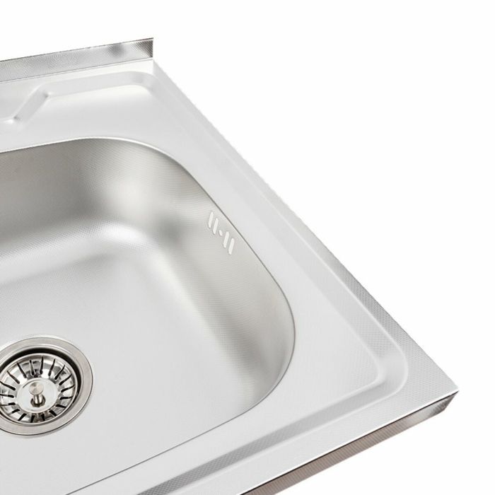 Кухонна мийка з нержавіючої сталі Platinum ДЕКОР 5050 (0,7/160 мм)