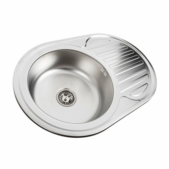 Кухонна мийка з нержавіючої сталі Platinum ДЕКОР 7750 (0,8/180 мм), L