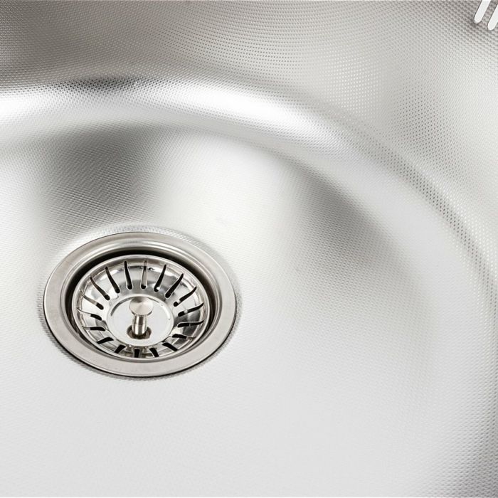 Кухонна мийка з нержавіючої сталі Platinum ДЕКОР 7750 (0,8/180 мм), R
