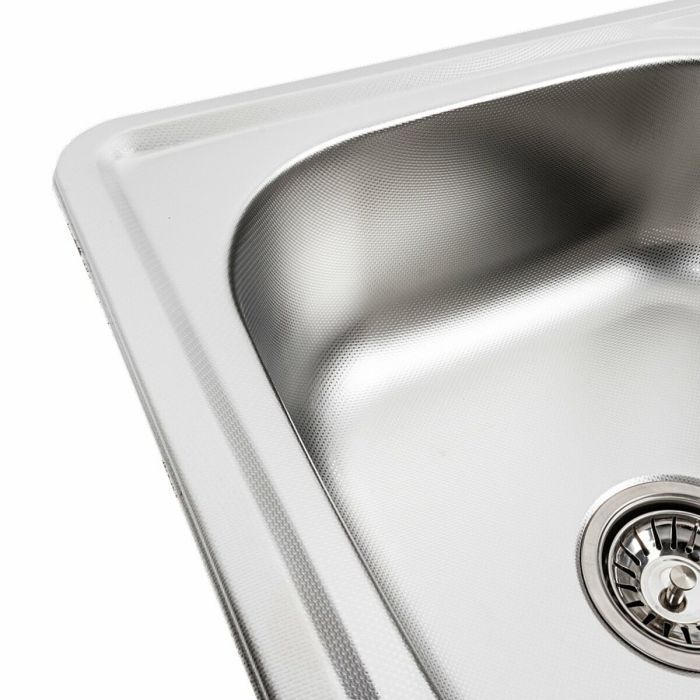 Кухонна мийка з нержавіючої сталі Platinum 5848 ДЕКОР (0,8/180 мм), L
