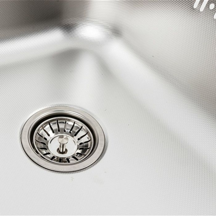 Кухонна мийка з нержавіючої сталі Platinum 5848 ДЕКОР (0,8/180 мм), L