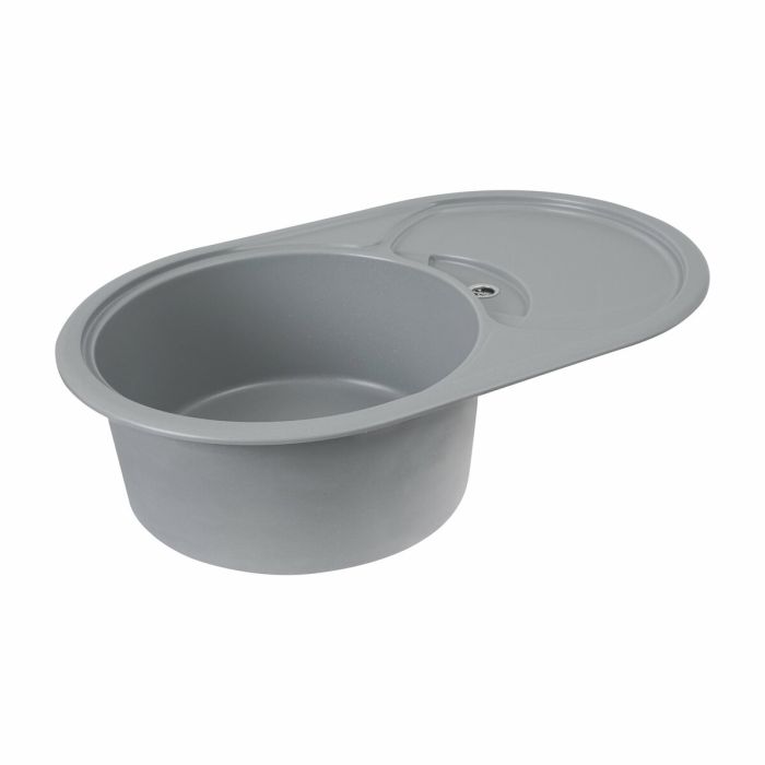 Гранітне миття для кухні Platinum 7750 GAZZO глянець Сірий металік