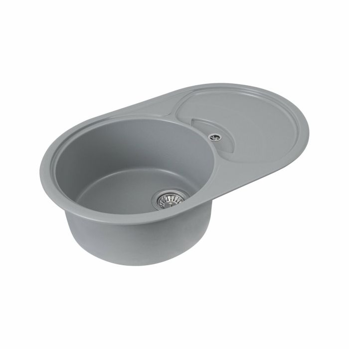 Гранітне миття для кухні Platinum 7750 GAZZO глянець Сірий металік, АВТО