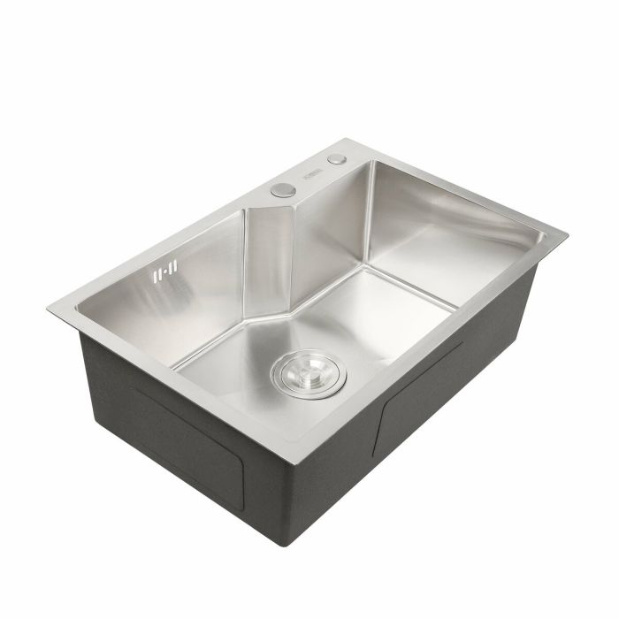 Кухонная мойка Platinum Handmade 650х430х220 (толщина 3,0/1,5 мм + дозатор в комплекте)