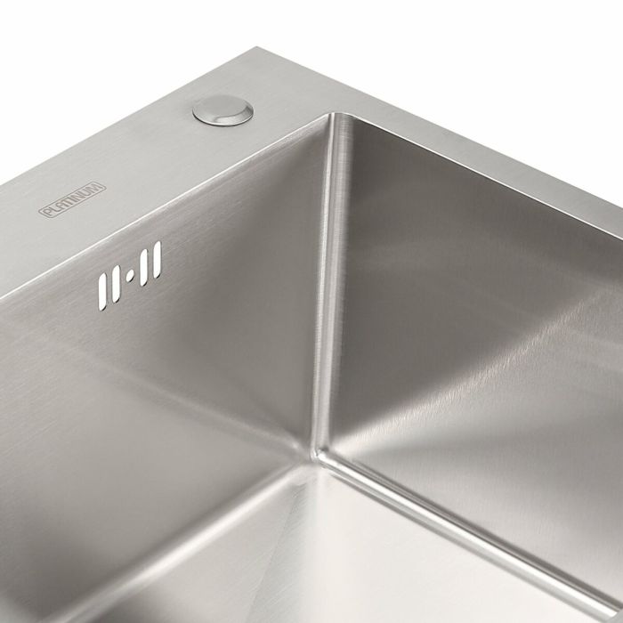 Мийка для кухні Platinum Handmade 500х450х220 (товщина 3,0/1,5мм + дозатор у комплекті)