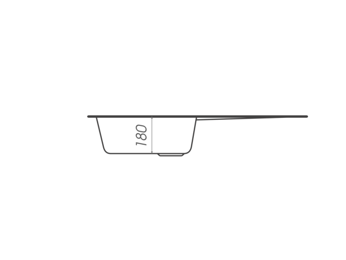 Гранітне миття для кухні Platinum 7850 PRETSO глянець Сіра, АВТО