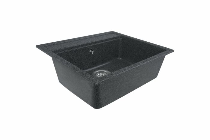 Гранітне миття для кухні Platinum 5751 NIKA глянець Графіт