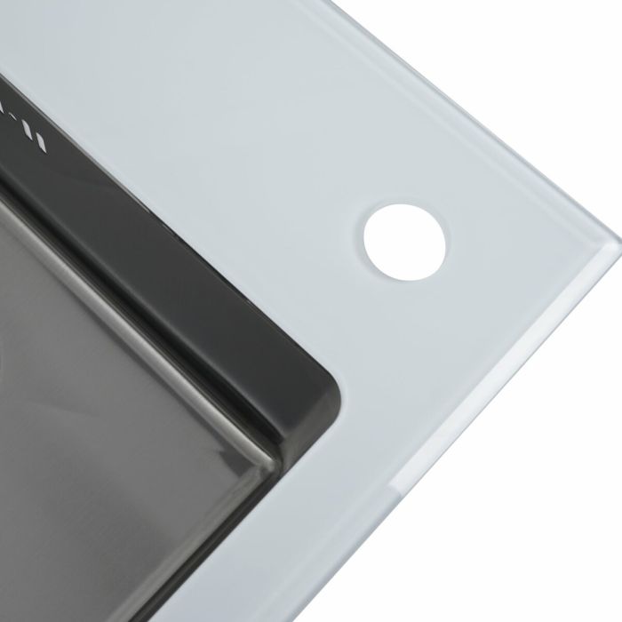 Кухонная мойка Germece Handmade WHITE GLASS 60 * 51/200