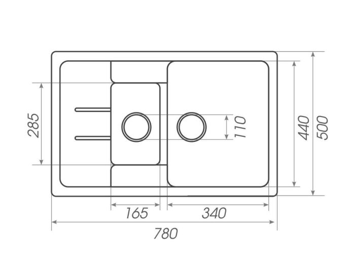 Гранитная мойка для кухни Platinum 7850W TOSKANA матовая Белая, R