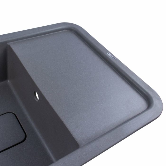 Гранітне миття для кухні Platinum 7850 CUBE матова Сірий мусон, R