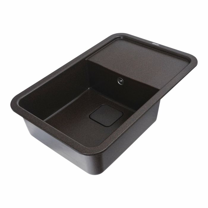 Гранітне миття для кухні Platinum 7850 CUBE матова Шоколад, R