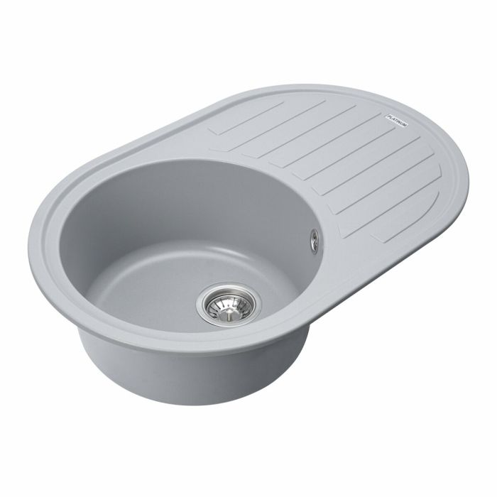 Гранітне миття для кухні Platinum 7750 LIRA матова Сірий металік, АВТО