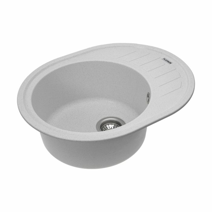 Гранітне миття для кухні Platinum 6250 SOUL матова Біла в крапку, L
