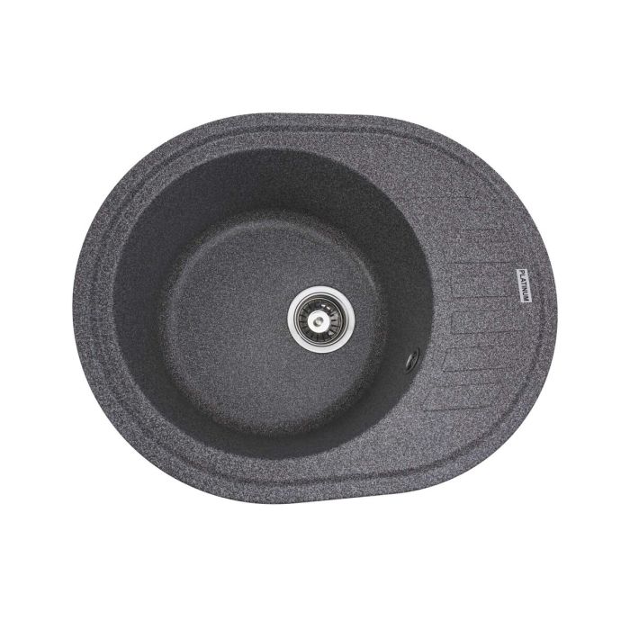 Гранитная мойка для кухни Platinum 6250 SOUL матовая Микс, R