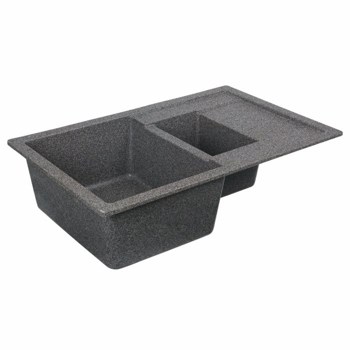 Гранитная мойка для кухни Platinum 7850W TOSKANA матовая Микс, L