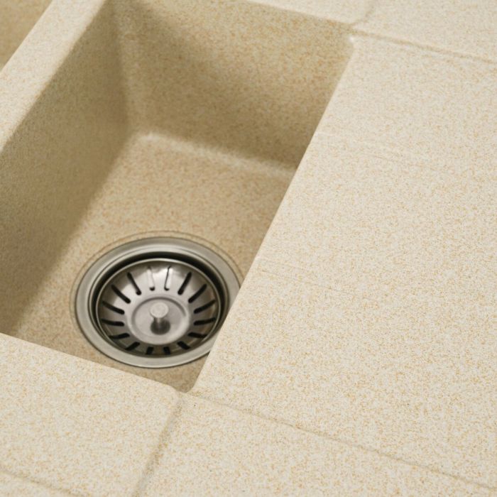 Гранитная мойка для кухни Platinum 7850W TOSKANA матовая Сафари, R