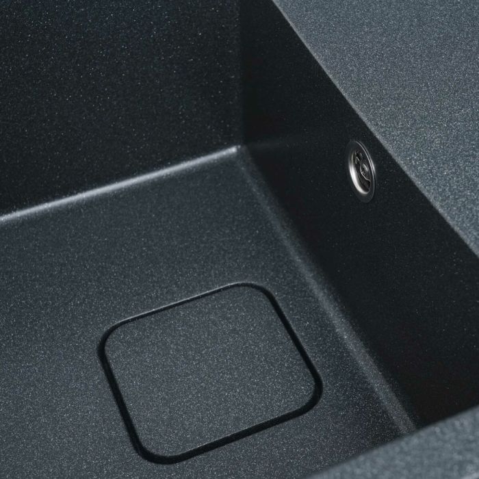 Гранітне миття для кухні Platinum 7850 CUBE матова Антрацит