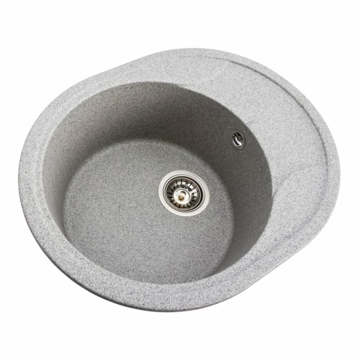 Гранитная мойка для кухни Platinum 5847 ONYX матовая (серая)